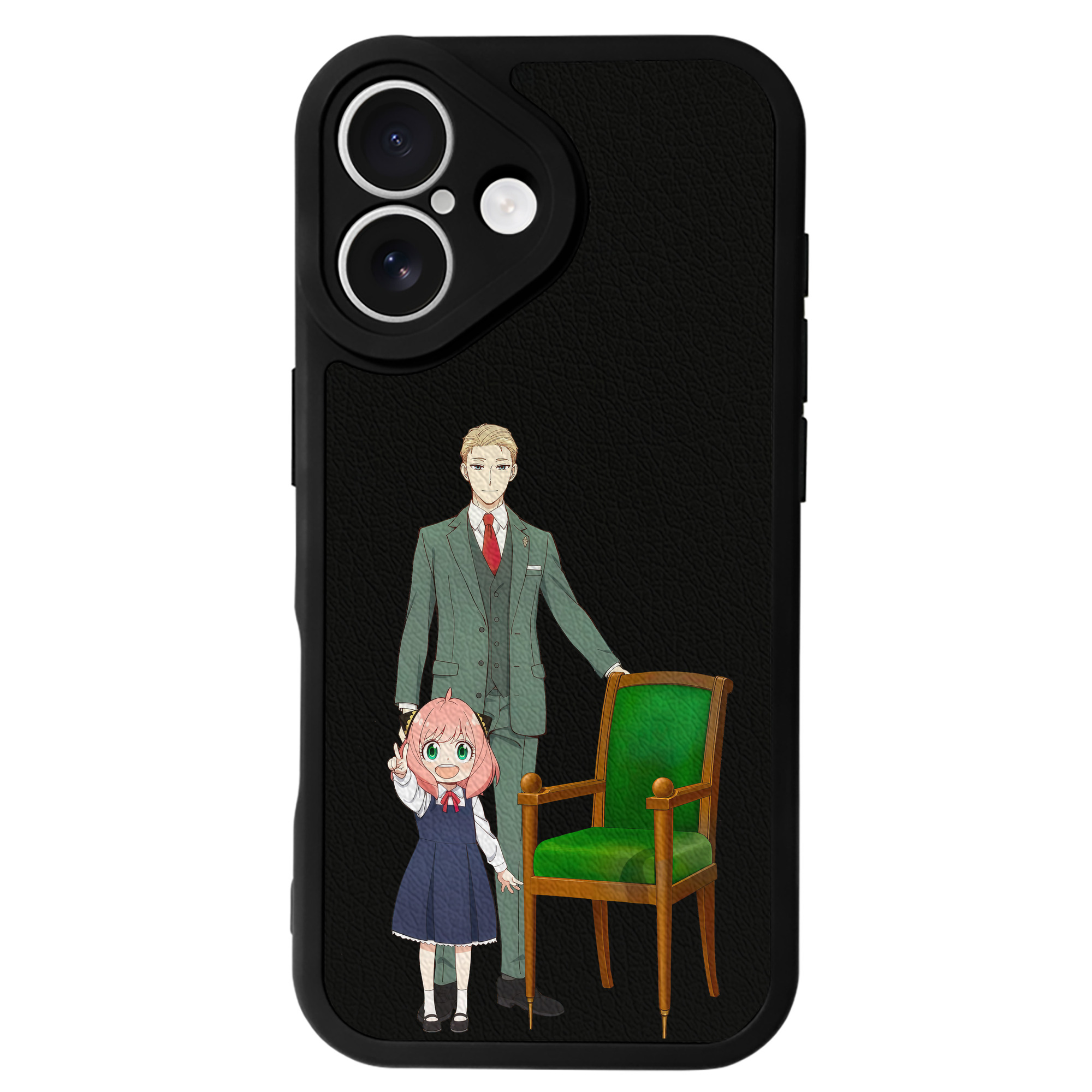 （画像用） SPY×FAMILY间谍家家酒 【iPhone 16シリーズ対応】シリコンスマホケース（レザー調） 材質：シリコン